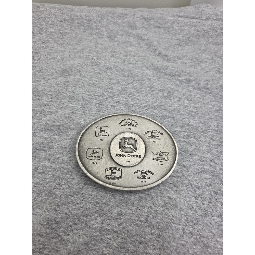 John Deere 1876-2000 Evolution Fine Pewter Belt Buckle